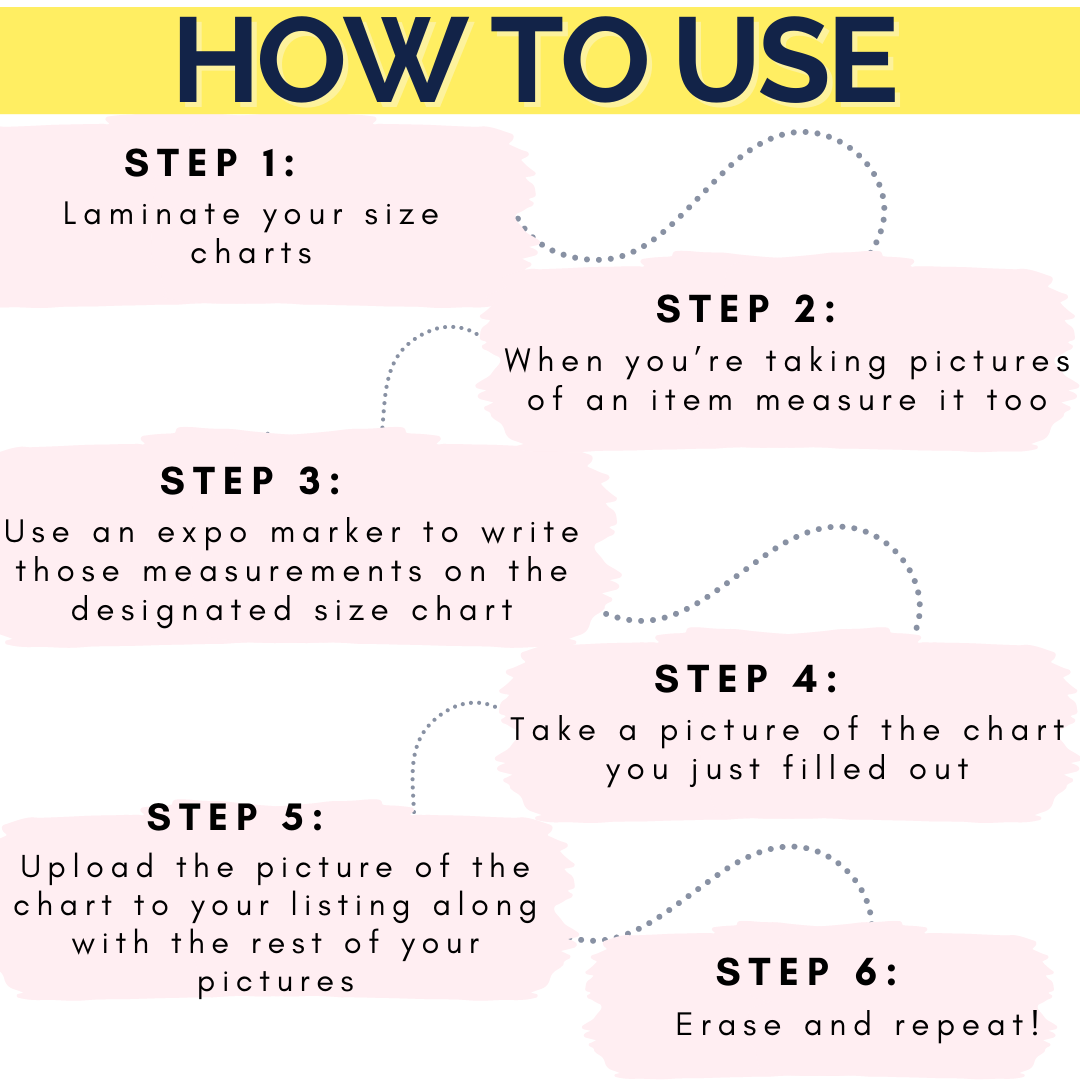Size Chart Templates For Resellers